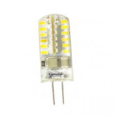Светодиодная лампа силикон прозрачный G4 220V 3,5 Вт 4500К General GLDEN-G4-3.5-S-220-4500